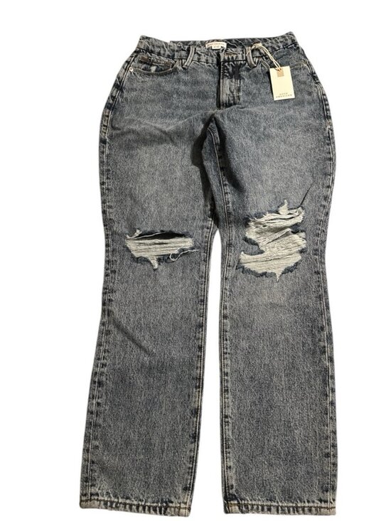 Good American Denim - Good American Good Classic High Rise Skinny Fit Distressed Jeans Indigo 4/27